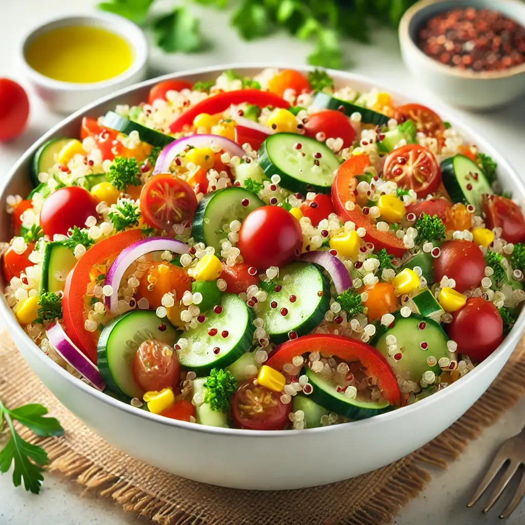 Sebzeli Kinoa Salatası